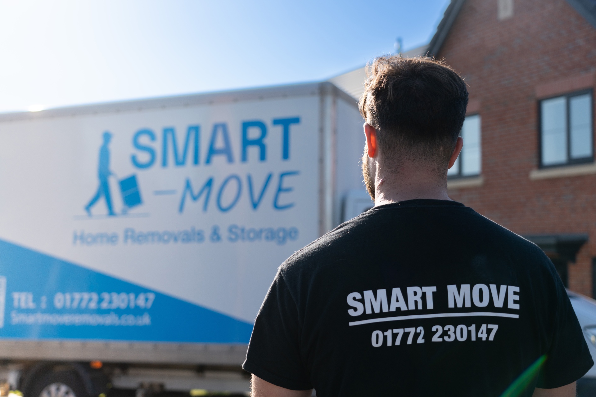 Smart Move Removals team loading a van in Ampleforth