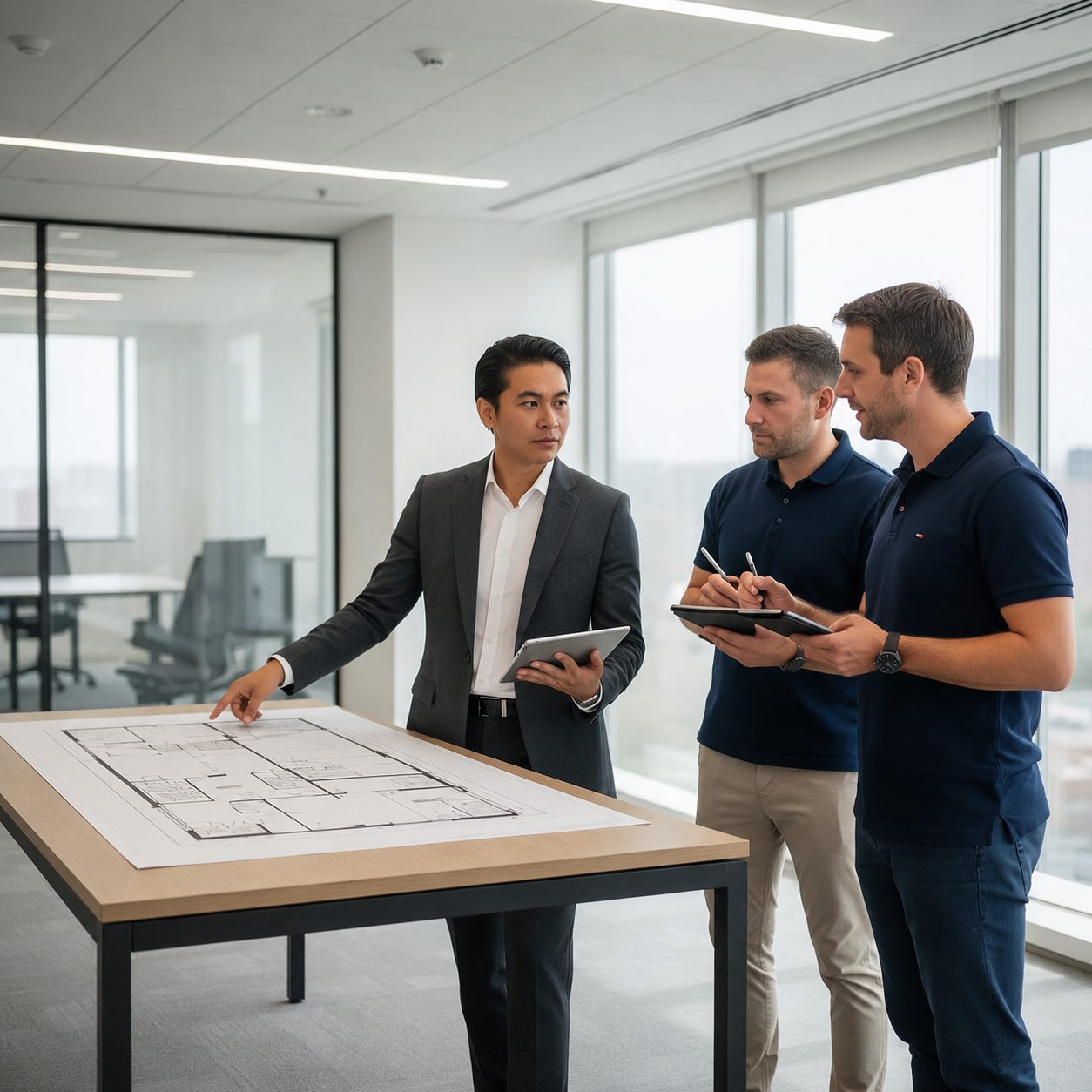 Smart Move project manager planning an office relocation